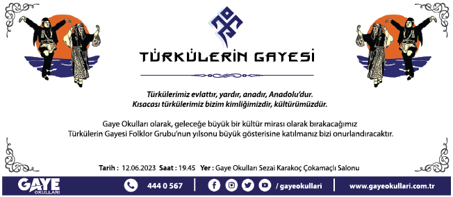 Türkülerin Gayesi Yılsonu Büyük Gösterisi