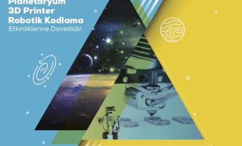 planetaryum, 3D ve Robotik kodlama etkinliklerine davet