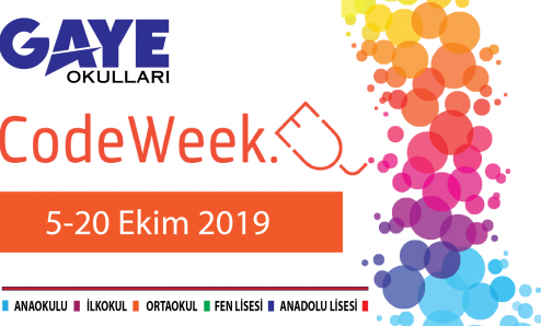 Gaye Okulları Kodlama Haftası (Code week) etkinlikleri