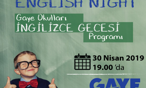 Gaye Okulları İngilizce Gecesi 'ne davetlisiniz