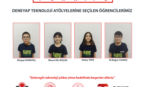 Deneyap Atölyelerine seçilen öğrencilerimiz